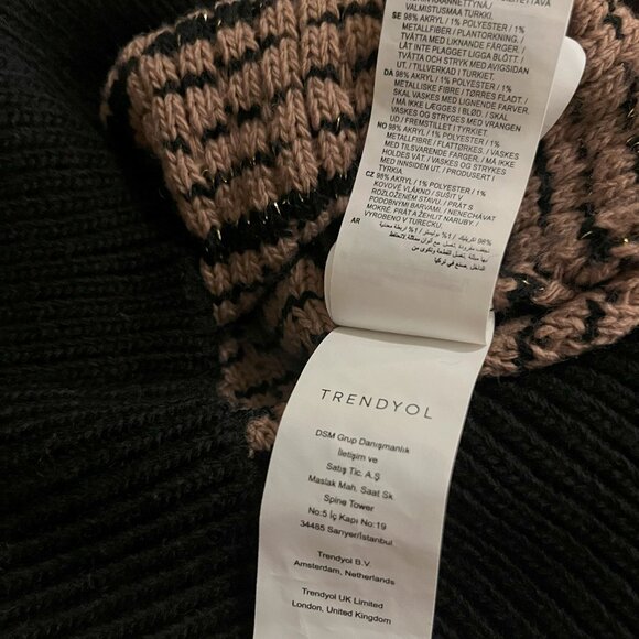 Trendyol Women's Sweater, Small, Pink and Black - Picture 7 of 8